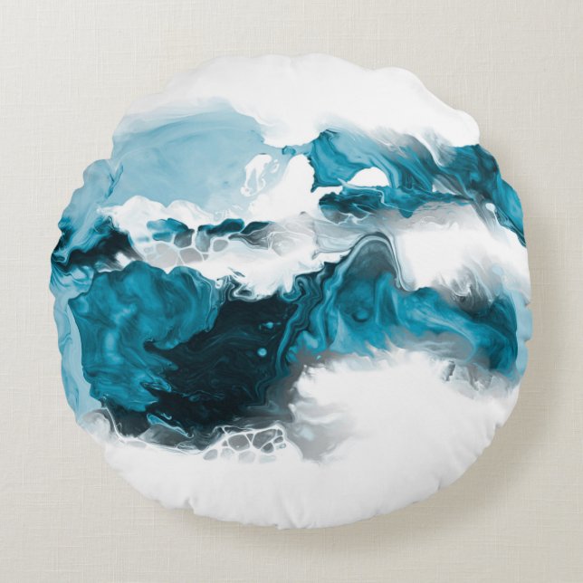 Coussins Ronds Creative abstract hand painted background, wallpap (Devant)
