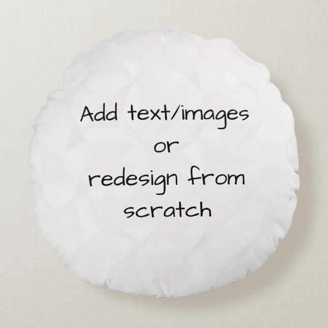 Coussins Ronds Créer votre propre Customisé (Devant)