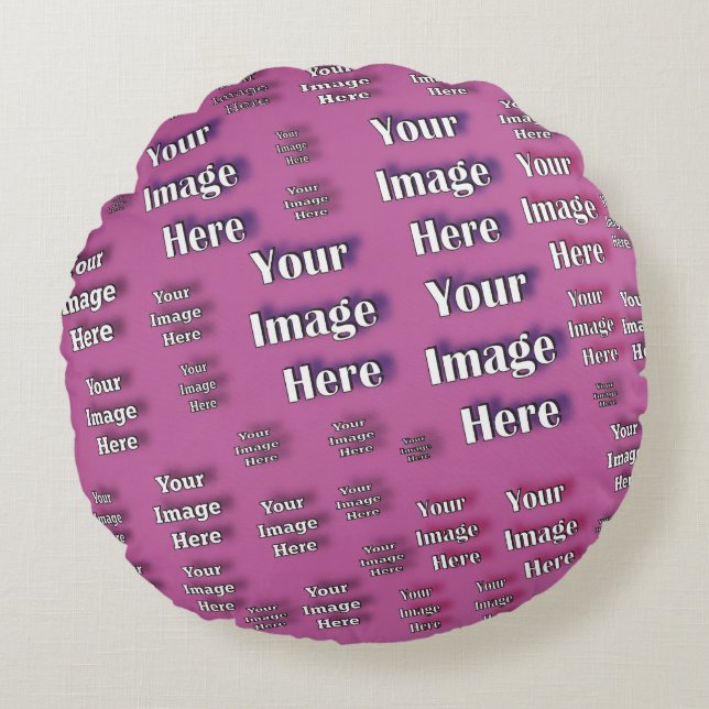 Coussins Ronds 🤍 Créez votre propre Modèle personnalisé (Devant)