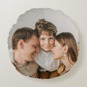 Coussins Ronds Créez Votre Propre Photo Image Personnalisée DIY