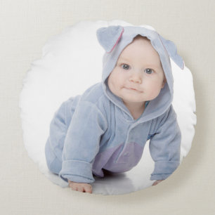 Coussins Ronds Créez Votre Propre Photo Moderne Enfants Enfants P