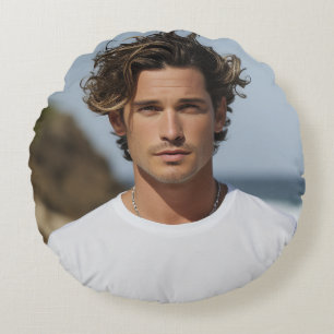 Coussins Ronds Créez votre propre photo personnalisée