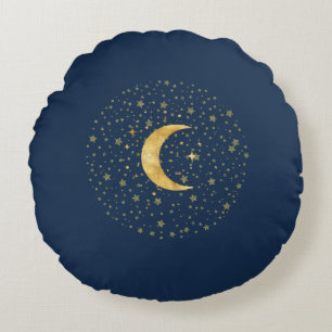 Coussins Ronds Crescent Moon étoile