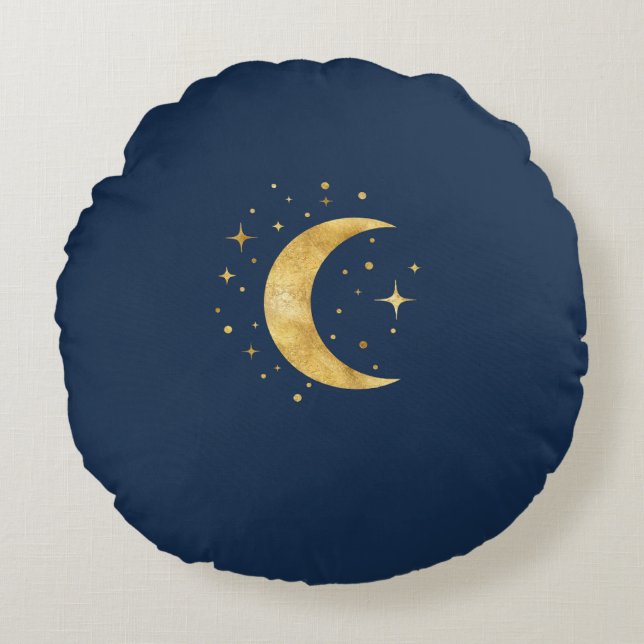 Coussins Ronds Crescent Moon étoile (Devant)