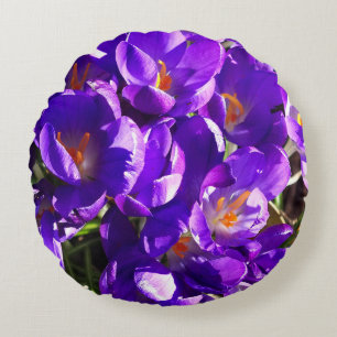 COUSSINS RONDS CROCUS DE PRINTEMPS