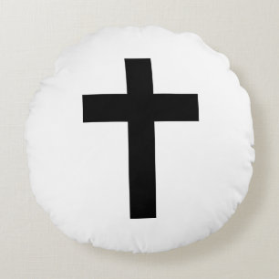 Coussins Ronds Croix chrétienne
