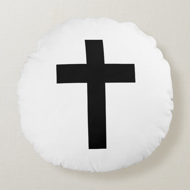 Coussins Ronds Croix chrétienne (Devant)