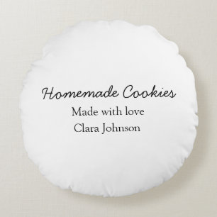 Coussins Ronds Cuisiniers maison ajoutez votre texte nom personna