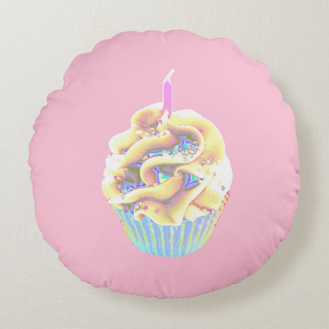 Coussins Ronds Cupcake (Devant)