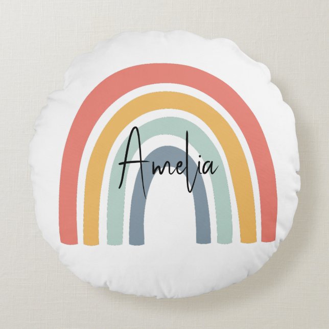 Coussins Ronds Custom Name (Devant)