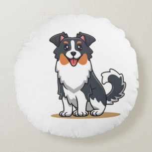 Coussins Ronds Cute Australian Shepherd-23145