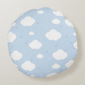 Coussins Ronds Cute Blue Sky (Dos)