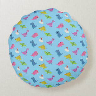 Coussins Ronds Cute Dinos