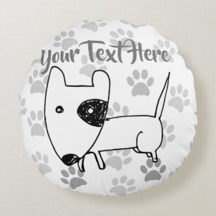 Coussins Ronds Cute English Bull Terrier