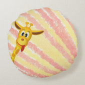 Coussins Ronds Cute Giraffe (Dos)