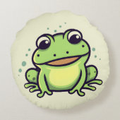 Coussins Ronds Cute grenouille (Dos)