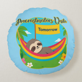 Coussins Ronds Cute homie throw pillow