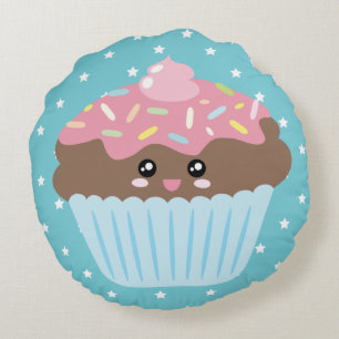 Coussins Ronds Cute Kawaii Cupcake