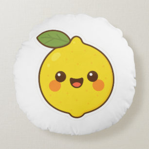 Coussins Ronds Cute Kawaii Lemon