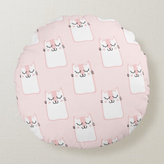Coussins Ronds Cute Kittens (Devant)