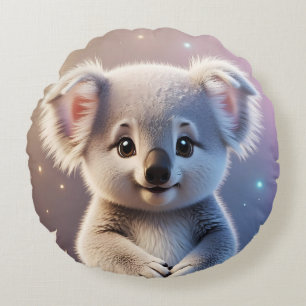 Coussins Ronds Cute Little Koala Imaginaire Dreamy Gradient