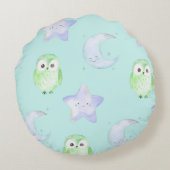Coussins Ronds Cute Owl (Dos)