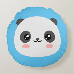 Coussins Ronds Cute Panda