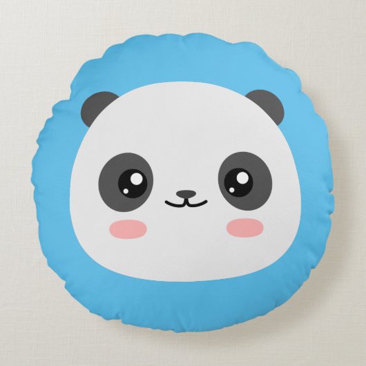 Coussins Ronds Cute Panda (Devant)