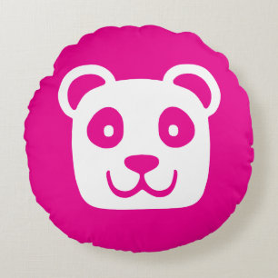 Coussins Ronds Cute Panda
