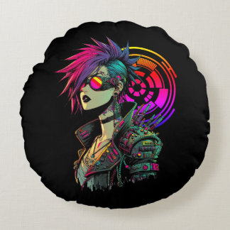 Coussins Ronds Cyberpunk
