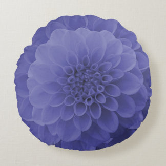Coussins Ronds Dahlia bleu