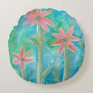 Coussins Ronds Dainty Daisies III