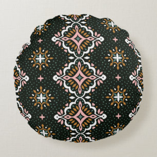 Coussins Ronds Damas Oriental : Vintage mosaïque Talavera.