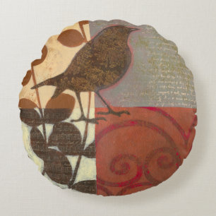 Coussins Ronds Damask Sparrow