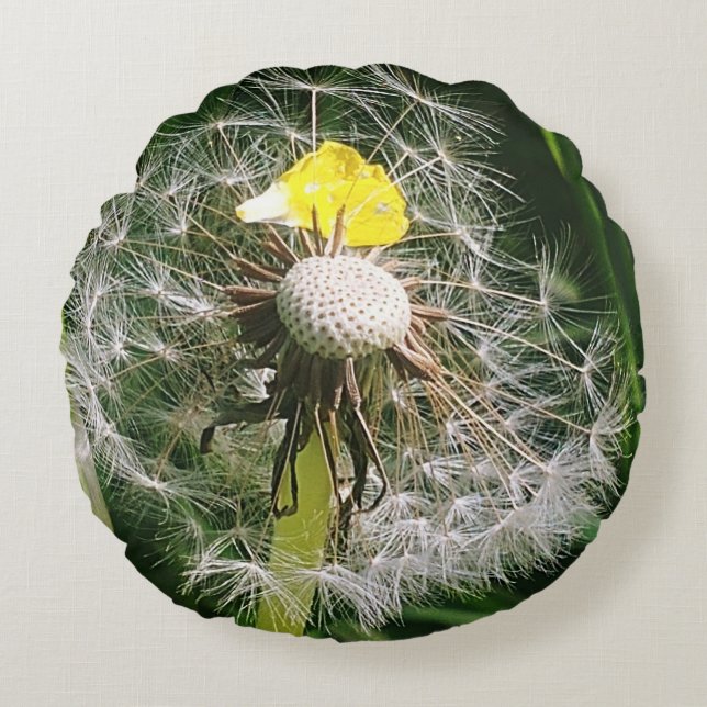 Coussins Ronds Dandelion mignon (Devant)