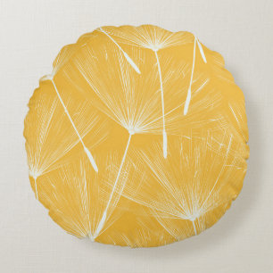 Coussins Ronds Dandelions vintages : Motif transparent