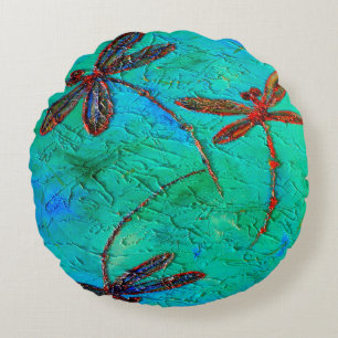 Coussins Ronds Danse Dragonfly