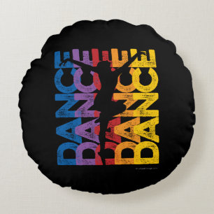 Coussins Ronds Danse et Lettres (Dance) Round Pillow