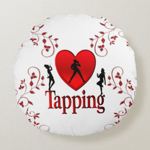 Coussins Ronds Danse I Heart Tap