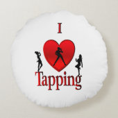 Coussins Ronds Danse I Heart Tap (Dos)