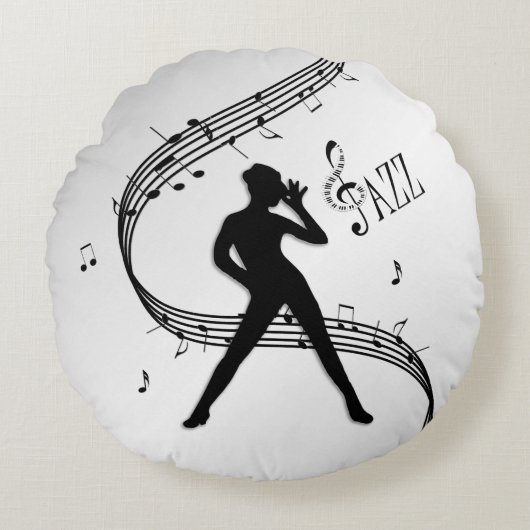 Coussins Ronds Danse Jazz Argent (Devant)