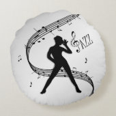 Coussins Ronds Danse Jazz Argent (Dos)