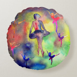 Coussins Ronds Danseuses étoiles