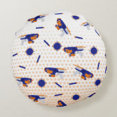 Coussins Ronds Dart Gun Battle War Boys Motif cible (Dos)