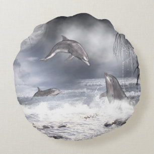 Coussins Ronds Dauphins