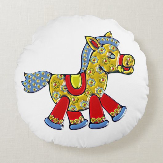 Coussins Ronds DÉCOR BÉBÉ Horsey (Devant)
