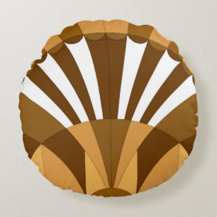 Coussins Ronds Décor d'art vintage motif