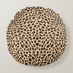Coussins Ronds Décor de guépard de peau