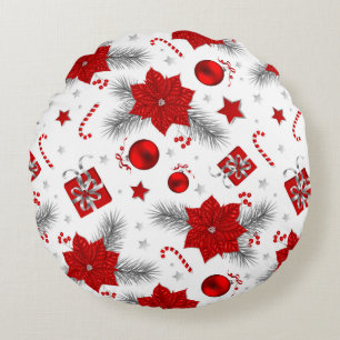 Coussins Ronds Décor de Noël motif
