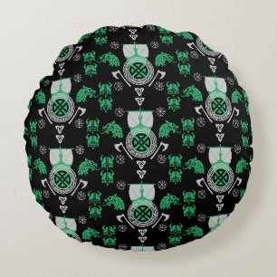 Coussins Ronds Décor maison scandinave Viking Norsemen